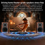 LinkMejor YS-T100w Bluetooth Power Amplifier 100W TWS Zinc Alloy Hi-Fi Audio Receiver Wireless Streaming 5.3 Frequency Range 20Hz-20KHz Lossless Playback Multiple Inputs for Home Theater