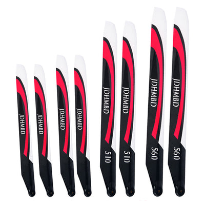 LinkMejor Carbon Fiber Helicopter Main Blade 86/95/105/360/380/510/560mm For ALIGN ALZRC RC Helicopter Parts