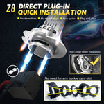 Z8 LED Headlight Bulbs 3500LM Super Bright 6500K White CSP Chips Canbus Error Free Plug-in-Play Headlamp Conversion Kit With Fan