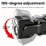 LinkMejor G908 1200mAh LED Work Light 180° Rotating Head Magnetic Base USB C Rechargeable Power Bank 300-400LM Waterproof IPX4 Flashlight