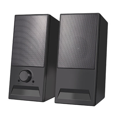 K2063 Desktop Computer Speaker USB Wired Speaker Dual 52mm High-magnetic Speaker 360° Stereo Surround Sound Support AUX/MIC Power Bank Function Smart Home Speaker Soundbar