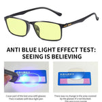 Universal +200 Night Vision/Transparent Reading Glasses for Men Women HD Anti-Blue Light Presbyopia Eyeglasses