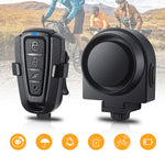LinkMejor Wireless Bike Alarm 115dB Loud Anti-theft 400mAh USB Chargeable IPX5 Waterproof Electric Vibration Horn with Remove Control for Bicycle Scooter Motorcycle