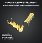 1000PCS Gold 453 U-Shaped 0.3-1.5mm 2 Terminal Tab Cold Inserts Connectors Cold Terminal Small Teeth Fascia Terminal