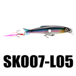 SeaKnight SK007 Minnow 16g 100mm 0.6-1.2M 1PC Fishing Lures with Feather Artificial Baits Swimbait Wobblers Minnow Fishing Lure