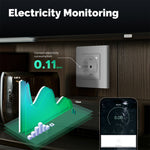 LinkMejor Tuya Zigbe Smart Wall Socket 16A 3500W APP Remote Timer Energy Monitor Voice Control with Alexa Google Assistant
