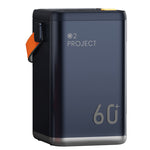 P45W 222Wh 60000mAh Power Bank with Smart Power Display External Battery Power Supply with 2 Inputs & 6 Outputs Support PD3.0 QC3.0 FCP SCP PPS Fast Charging Outdoors Mobile Power Station for iPhone 17 17Pro 16 Pro Max 15 14 for Xiaomi 17pro