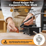100W Mini Multi-Functional Table Saw Adjustable Speeds Portable Compact Electric Saw for Wood Plastic Acrylic Cutting DIY Crafting Projects Angle Cutting Tool