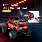 LinkMejor HG4-221/222 RTR 1/64 2.4G Mini RC Car Alloy Shell Hummer Off-Road Climbing Truck Support App Remote Controlled LED Light Simulated Vehicle Three Speed Cruise Control Desktop Toys Model Collection Gift For Boys