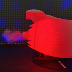 NIKOLATOY Creative Desktop JetFan Turbine Engine Shape Equipped with Humidifier Red/Blue Tail Lights Science Discovery Toys