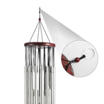 Home 27 Silver Tubes Wind Chimes Church Bells Hanging Decorations