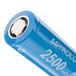 1Pcs Astrolux® E1825 2500mAh 18A 3.7V 18650 Li-ion Battery Unprotected High Drain Rechargeable Lithium Power Cell For Jetbeam Nitecore Lumintop Fenix Olight Flashlights FPV RC Toys E-bikes