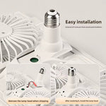 Tevorex E27 60W Dual Head Ceiling Fan with LED Light 3 Color Modes 3 Speeds 2H Timer Eye Care Fan Light with Remote Control for Indoor Use