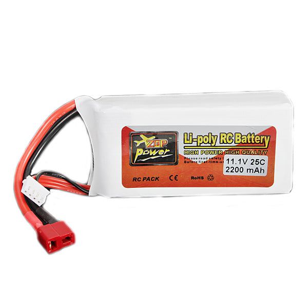 LinkMejor Power 3S 11.1V 2200mAh 25C Lipo Battery T Plug