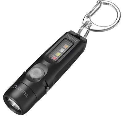 LinkMejor S15Pro 750LM LED Keychain Flashlight with Clip Magnet USB-C Rechargeable Mini EDC Pocket Light