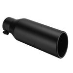 2.5 Inch Inlet 4 Inch Outlet Exhaust Tip 12 Inch Length Anti-Corrosive High Temperature Resistant Angle Cut Design for Car Truck