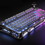 LinkMejor Mercurys K1 PRO Mechanical Keyboard Tri-mode Hot Swappable Gasket RGB Aluminum Alloy 75% Layout Customized Wireless Gaming Keyboard