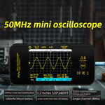 LinkMejor OT5 50MHz Mini Oscilloscope Single Channel 200MSa/s Sampling Rate Portable Digital Signal Analyzer USB Powered Compact Design