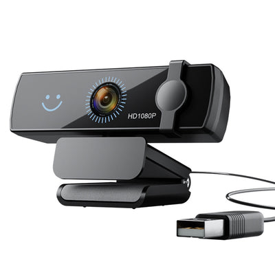 CW100 Webcam 1080P Full HD Windows Hello Facial Recognition USB Computer Cam Noise Cancelling Microphone Plug and Play for Video Calling Conference