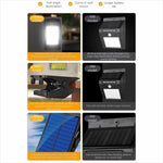 Elfeland Solar LED Clip Light with 360° Illumination, Adjustable Angle & Motion Sensor, 3 Lighting Modes, Waterproof Outdoor Light for Patio, Garden & Camping
