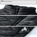 9 Heated Vest Zones Electric Heated Jackets Men Women Sportswear Heated Coat Graphene Heat Coat USB Heating Jacket For Camping