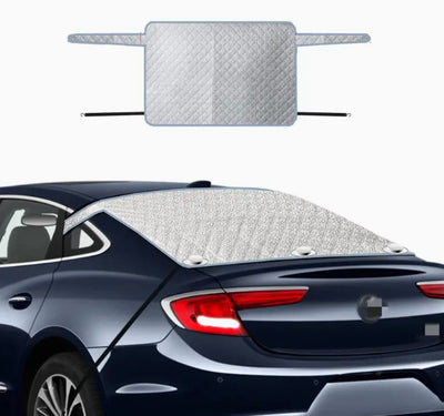 Car Rear Windshield Snow Cover 4-Layer For Winter Snow Frost Removal With Magnetic Edge And Windproof Belt Waterproof Dustproof Privacy for Seden
