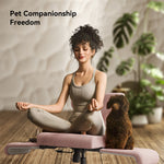 LinkMejor FREEDOM-X FB Standard Edition with Armrests Multi-Posture Cross-legged Chair Short Lint PU Wheel