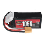 LinkMejor Power 14.8V 1050mAh 150C 4S LiPo Battery XT60 Plug for RC Drone