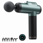 LinkMejor A1-8D Massage Guns Deep Tissue Percussion Muscle Massager 6 Gear Adjustable Type-C Rechargeable Power Display with 8 Heads