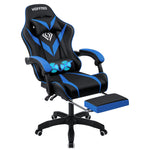 Hoffree Massage Gaming Chair Racing Computer Desk Chairs Ergonomic Massage Lumbar Support High Back Adjustable Swivel Task Chair