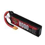 LinkMejor Power 7.4V 8000mAh 60C 2S LiPo Battery XT60 Plug for RC Drone