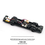 LinkMejor NORTH BFC6120 Y30-03 1/64 2.4G RWD RC Car Simulation Bus Citybus Alloy Body LED Light High Grade Luxury Touristry Electric Remote Control Vehicles Models Adult Children's Toys