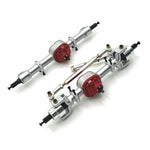 2PCS Upgraded Metal Front Rear Bridge Axle Assembly MNRC MN82 MN78 MN168 MN80 for TOYOTA Land Cruiser LC79 1/12 RC Cars Vehicles Models Spare Parts