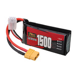 LinkMejor 2S 7.4V 1500mAh 120C 11.1Wh LiPo Battery XT60 Plug for RC Drone