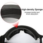 LinkMejor Tactical Goggles 3 Lens Soft Windproof UV400 Protection Glasses For Cycling Safe Protection