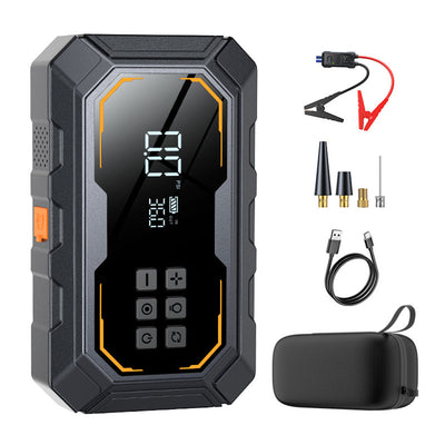4 In 1 5000A Car Jump Starter with Air Compressor LED Lighting Tire Pump Power Bank Portable 12V Battery Starting Car Battery Charger