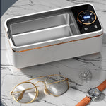 Tevorex Ultrasonic Jewelry & Glasses Cleaner 450ml Capacity High-Frequency Vibration Multifunctional Deep Cleaning Machine