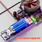 LinkMejor 20A 4-wrie Battery Test Stand 18650 Internal Resistance Capacity Tester Fixture Seat Current Voltage Meter