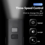 LinkMejor 400LM 2000mAh Type-C Charging Bicycle Headlight 3 Gears COB Side Light Battery Level Display Waterproof Power Bank Front Bike Light for Night Riding