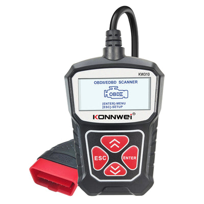 LinkMejor KW310 OBD2 Car Diagnostic Scanner EOBD Scan Tool DTC Engine Code Reader Voltage Test Built-in Speaker