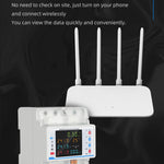 LY-3PN100A Guideway Three-phase WiFi Reclosing Protector Over Under Voltage Protection Current Limiting Leakage Protection Tuya WiFi Control Large LCD Screen Smart Home Breakers