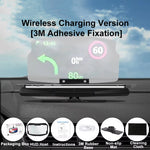 Wireless Charging Car-mounted HUD Car HUD Head-Up Display Projection Folding Holder Driving Navigation Mobile Phone Holder for Cars Trucks