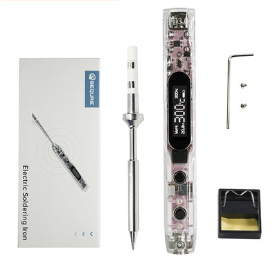 LinkMejor SI012 Pro Max TS-B2 Portable OLED Soldering Iron with Color Ambience Light Chinese, English and Russian Menu Applicable TS Soldering Iron Tips Support PD|QC|3S-6S Battery Power Supply