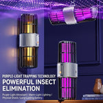 Tevorex Electric UV Mosquito Killer Lamp USB Rechargeable 2 in 1 Portable Bug Zapper for Indoor Outdoor