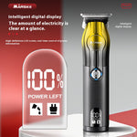 LinkMejor 2 In 1 Electric Hair Clipper Set for Men Cordless Rechargeable Trimmer Kit with LCD Display 6500 RPM