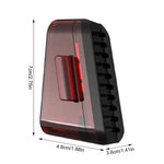 LinkMejor Smart Bicycles Taillight 5 Modes Brightness 300mAh Battery Type-C Rechargeable Waterproof Warning Rear Light for Cycling