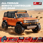 Hstar R22 RTR 1/12 2.4G 4WD RC Car RocK Crawler Off-Road Climbing Truck Full Proportional Control LED Light Metal Gear Drive Shaft Vehicles Models Toys
