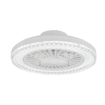 Elfeland Smart RGB LED Ceiling Fan Light 3 Color Temperatures 2H Timer 6 Wind Speeds Quiet Operation APP & Remote Control for Home Rooms