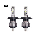 2PCS 30000LM E2 Canbus LED Headlight H4 H7 H11 Car Front LED Fog Lamp Bulbs DC9-18V Hi-Low Beam