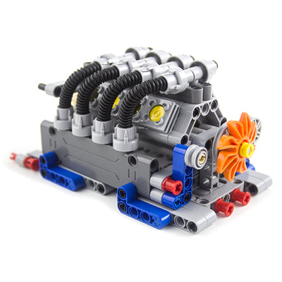 LinkMejor Technology Building Blocks Bricks Power Functions Automotive Speed Gearbox V8 Engine Model Transmission Machinery M L Motor Battery Box DIY Assembling Toys